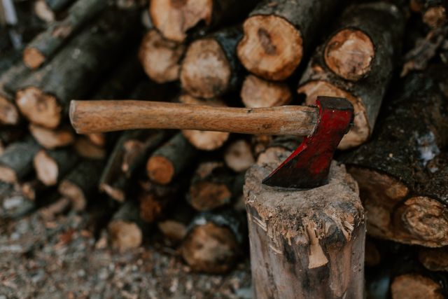 How to Protect Your Home from Intruders with an ax in a chopping block