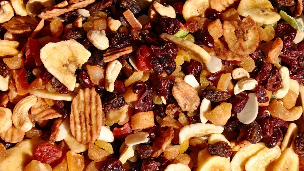 DIY Survival Food dried fruits and nuts